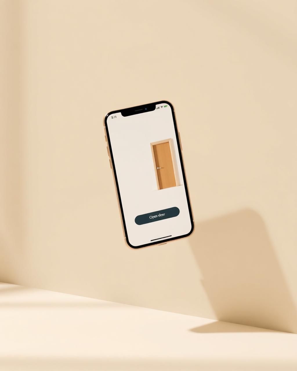 GuestIn Host app on a phone showing door access
